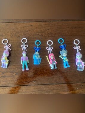K-Pop Demon Hunters Clip Keychains set of 6